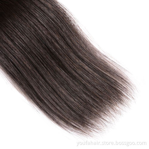 28 30 inches Brazilian Straight Human Hair Bundles Cheap Natural Color Remy Cuticle Aligned Human Hair Weave Bundles Extensions